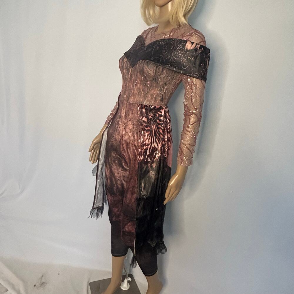 Disney Descendants 3 Audrey Queen of Mean Costume Girls Large Pink Black - Picture 9 of 13